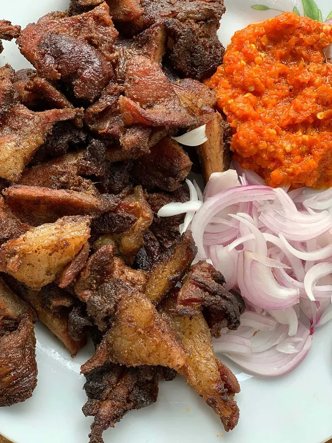 Beef suya, 1 portion