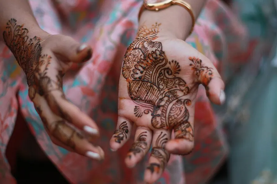 Bridal henna, both hands