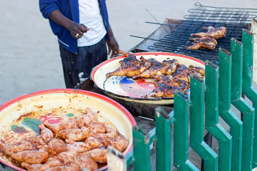 Chicken suya, half