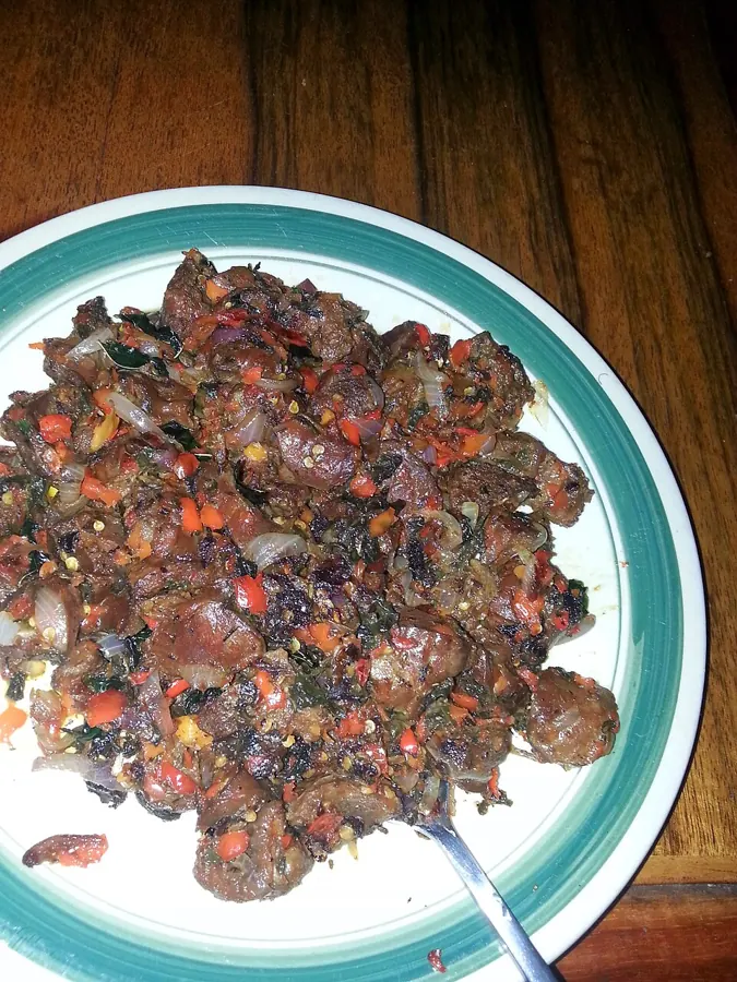 Peppered gizzard, 1 plate