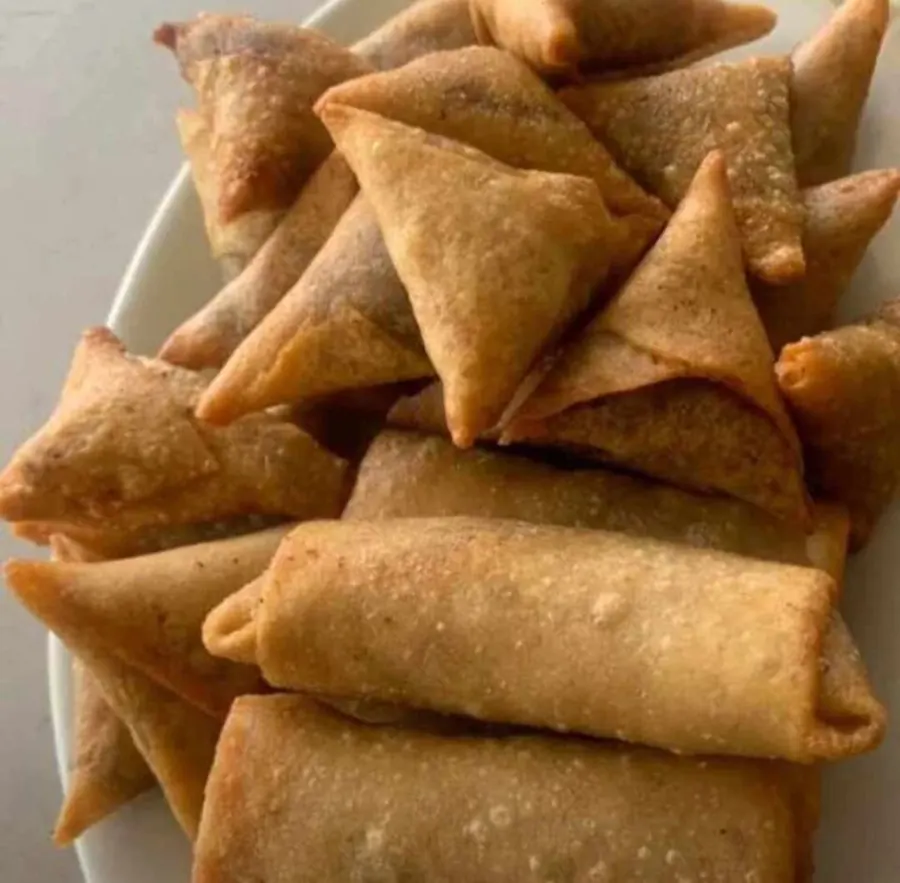 Samosa & spring roll box